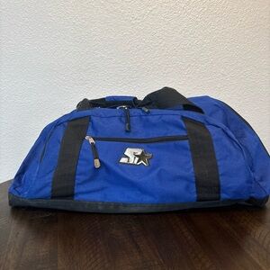 90’/2000’s Starter Throwback Blue Duffel/Gym Bag Used
